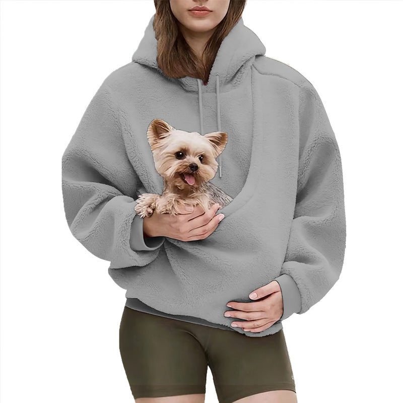 Sweat à Capuche pour Animaux, Sac de Transport Pratique
