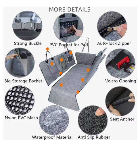 Tapis de Siège Auto Imperméable Divisible - Pour Animaux
