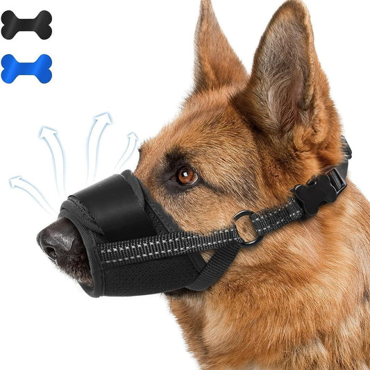 Masque anti-aboiement pour chiens - Confort et sécurité