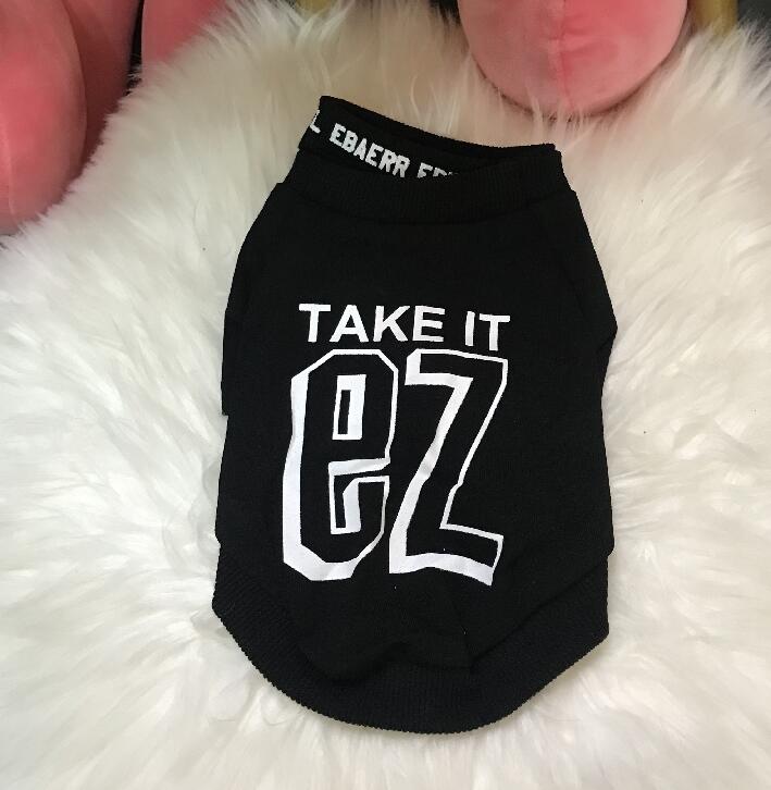 Pull Coton Chihuahua à Imprimé Lettre pour Petits Chiens