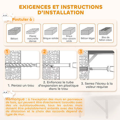 Étagères murales pour chat ensemble de meubles muraux 6 pièces hamac à bulles en acrylique niche hamac échelle beige-7