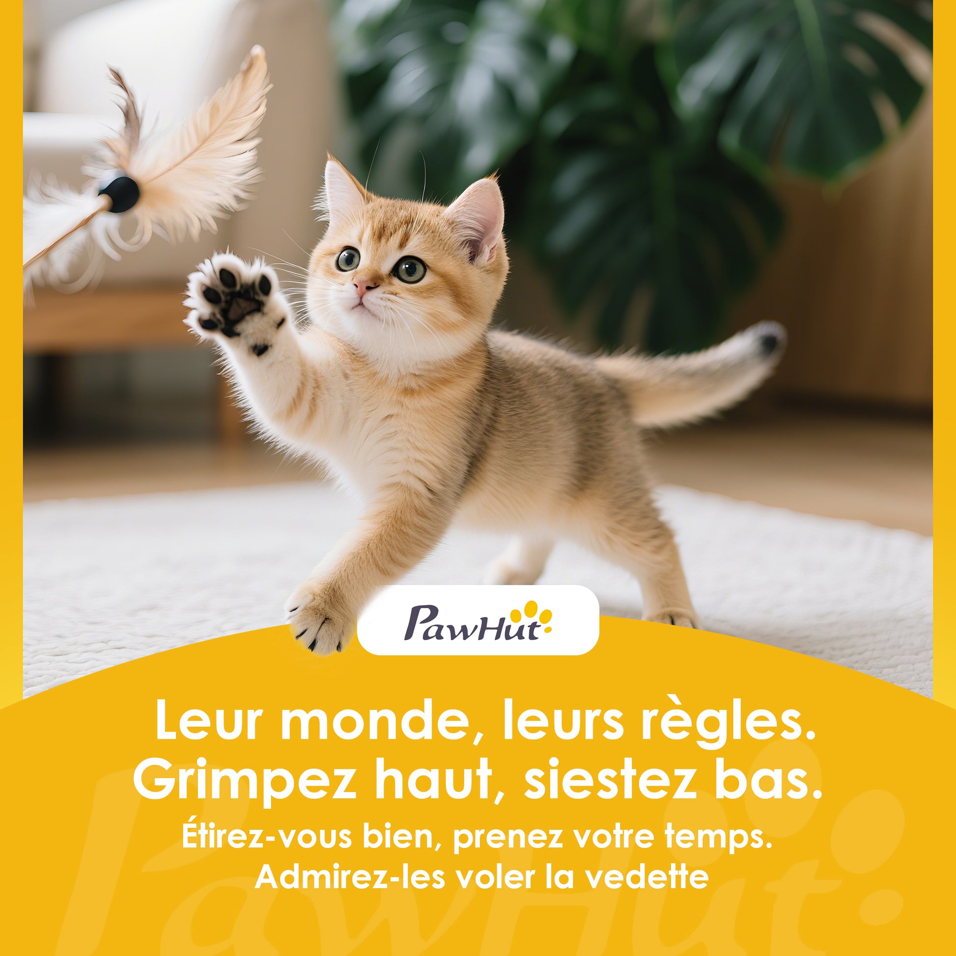 Arbre à chat tour de jeux pour chat avec griffoir 3 lits 2 niches plateformes et 3 jouets suspendus hauteur 174 cm gris-8