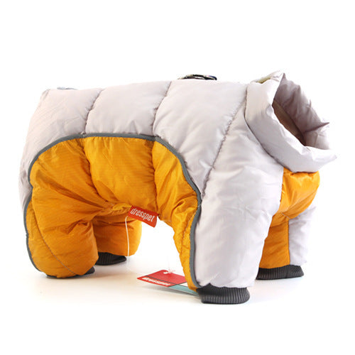 Veste d'hiver épaissie pour chien, combinant confort et élégance.