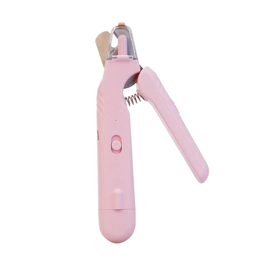 Coupe-ongles 2 en 1 avec LED pour chiens et chats, sûr et pratique.