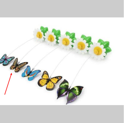 Fleur électrique rotative qui divertit et stimule les animaux.