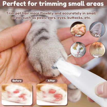 Tondeuse étanche à LED pour entretenir les pattes des chiens