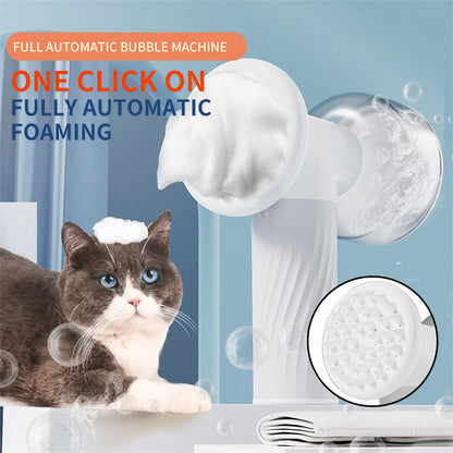 Brosse de bain automatique pour chiens et chats, pratique