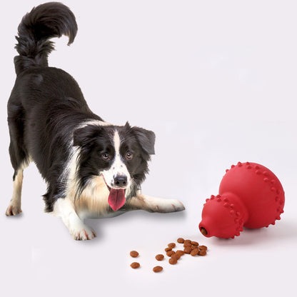 Jouet interactif en caoutchouc naturel pour stimuler les chiens.
