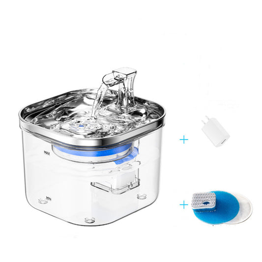Fontaine à eau automatique en acier pour le confort des animaux