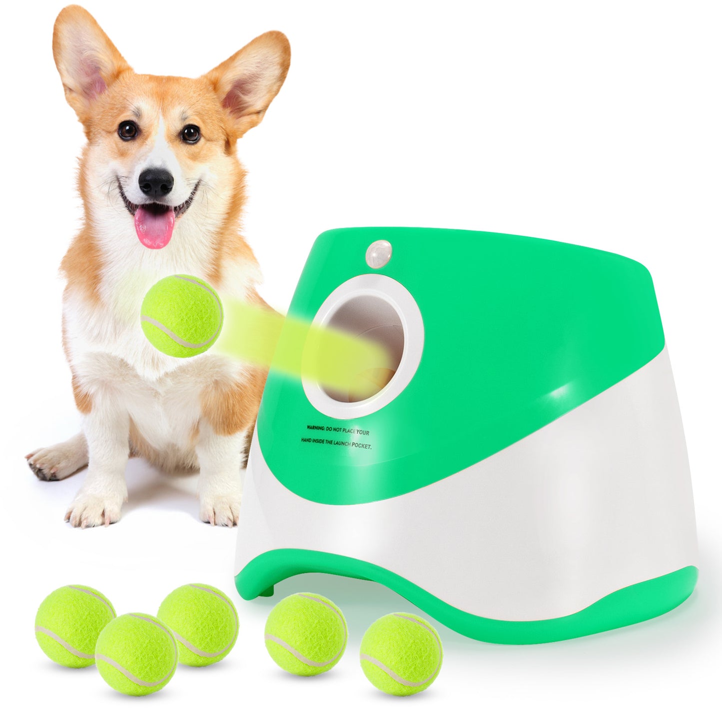 Lanceur de balle automatique pour chien interactif
