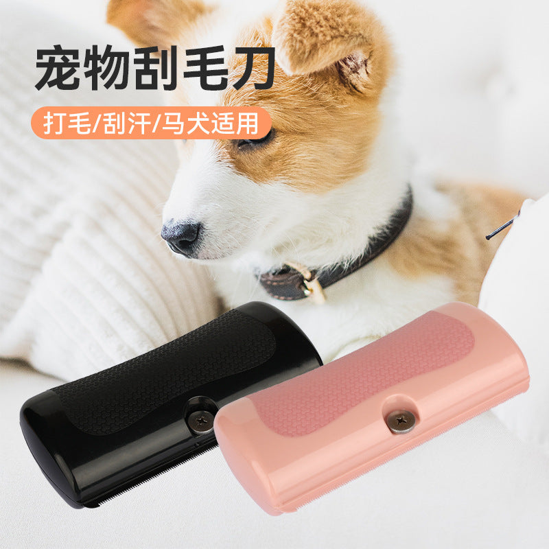 Peigne de toilettage pour chien et cheval noir