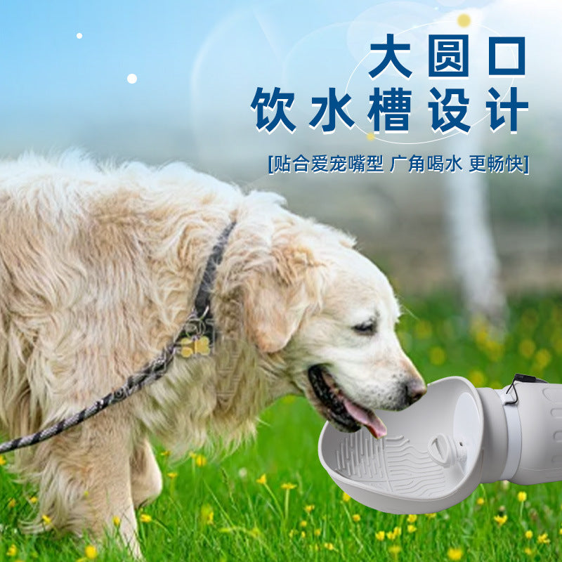 Gobelet en silicone pour chien, pratique et pliable