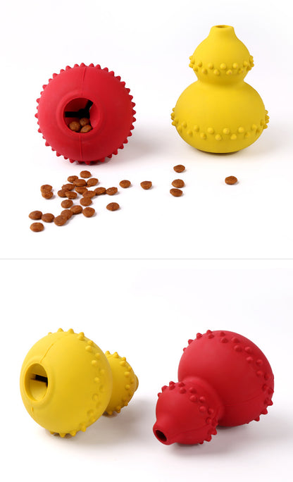 Jouet interactif en caoutchouc naturel pour stimuler les chiens.