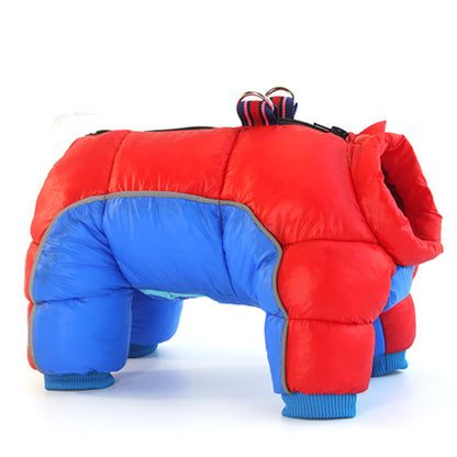 Veste d'hiver épaissie pour chien, combinant confort et élégance.