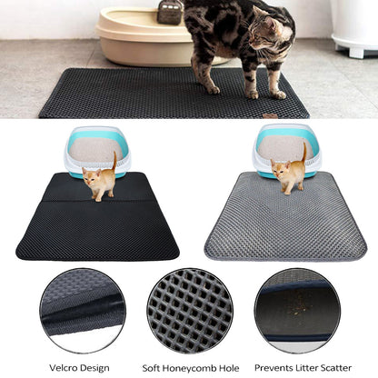 Tapis de litière imperméable pour chats, facile à nettoyer