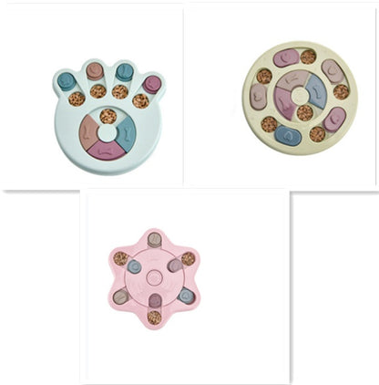 Jouet puzzle interactif pour chien, idéal pour les repas lents.