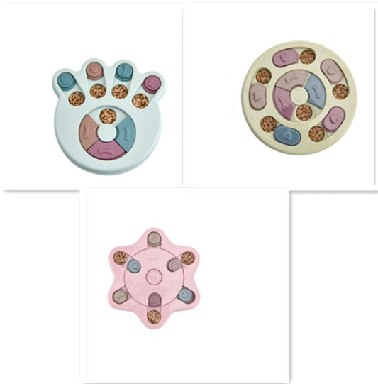 Jouet puzzle interactif pour chien, idéal pour les repas lents.