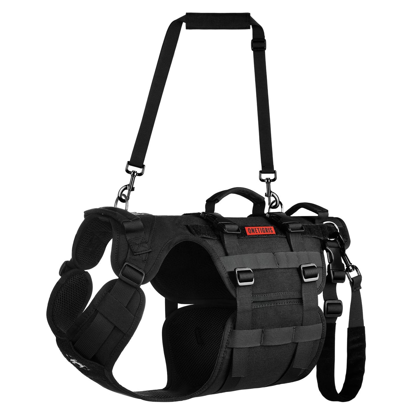 Gilet tactique pour chien avec harnais confortable
