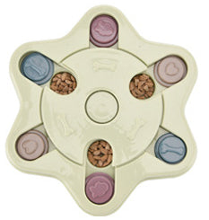 Jouet puzzle interactif pour chien, idéal pour les repas lents.