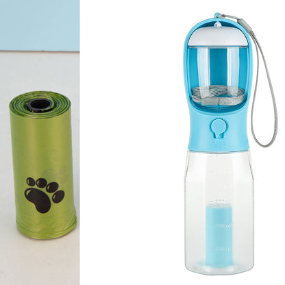 Bouteille d'eau multifonction pour chiens et chats, pratique pour les voyages.