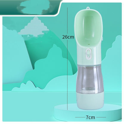 Gourde et gamelle portable pour chien, pratique pour les promenades et voyages.