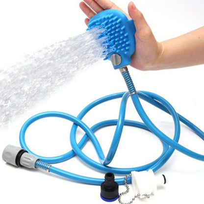 Outil de bain massant pour chiens, pour un toilettage relaxant.
