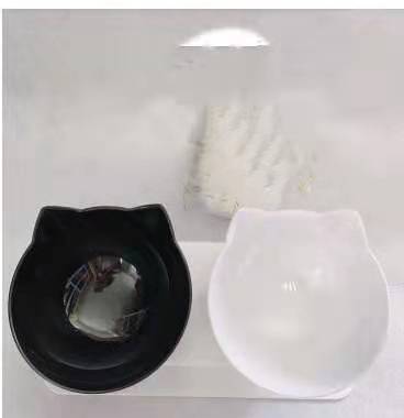 Support de gamelle élevé pour chat, pratique et élégant
