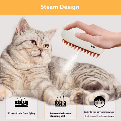 Brosse à vapeur rechargeable pour le toilettage d'animaux