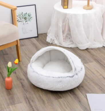 Lit douillet 2 en 1 pour chien et chat, confort partagé