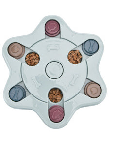 Jouet puzzle interactif pour chien, idéal pour les repas lents.