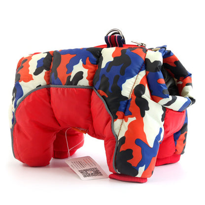 Veste d'hiver épaissie pour chien, combinant confort et élégance.