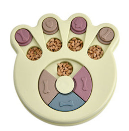 Jouet puzzle interactif pour chien, idéal pour les repas lents.