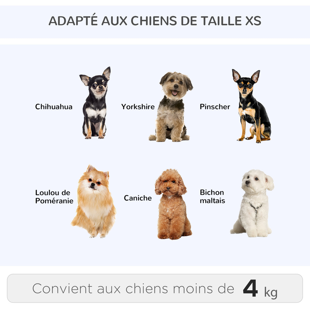 Sac de transport à roulettes pour chien 2 en 1 trolley chariot sac à dos pour chien chat avec poignée téléscopique, sacs de rangement, aérations, attache de sécurité, 42 x 25 x 55 cm, gris-7